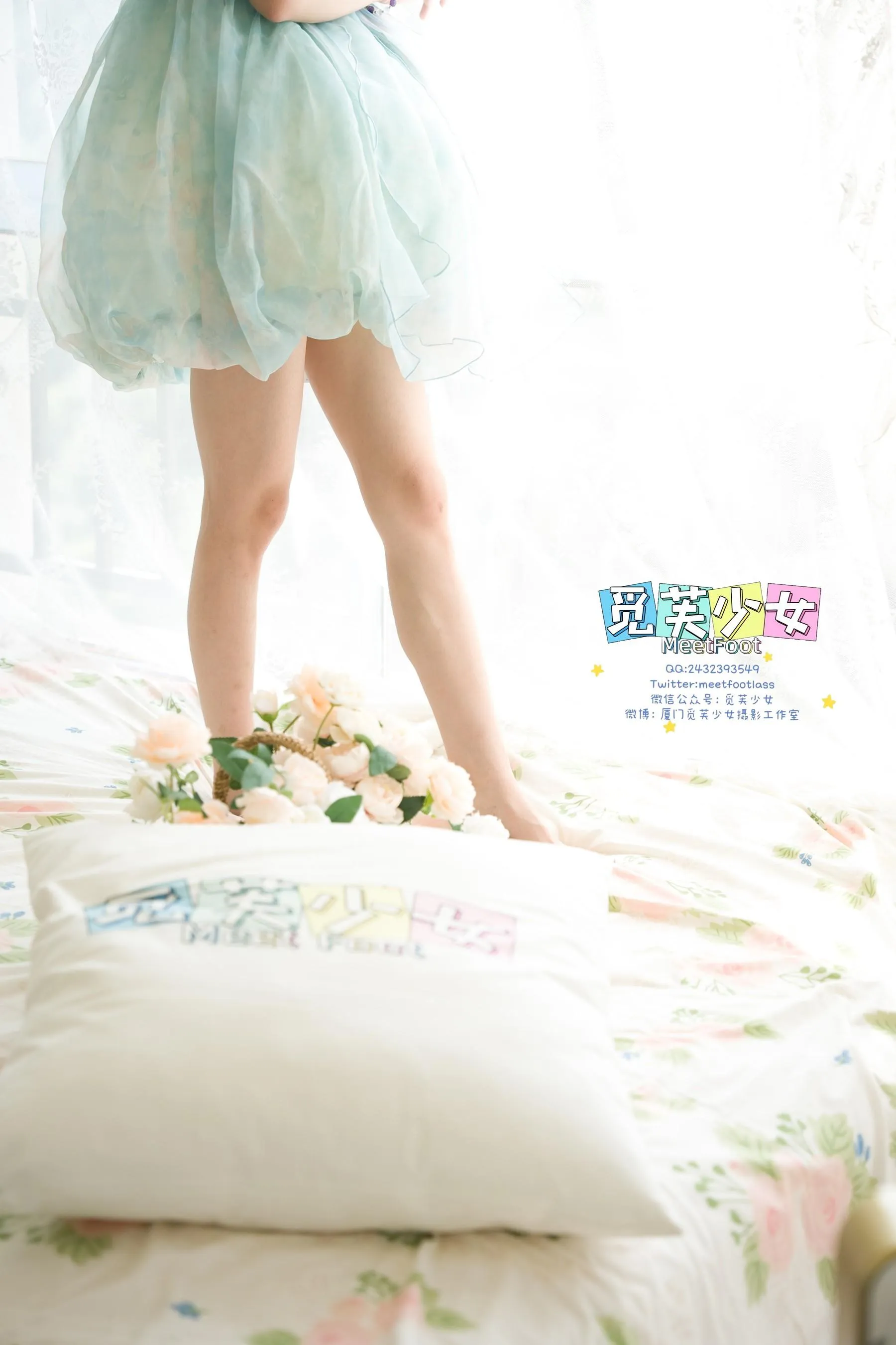 觅芙少女 NO.033 小婉-一袭蓝色纱裙构筑今晚浪漫的梦境-PIC [249P]插图